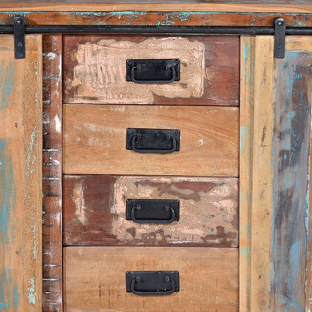 Shabby Chic Kombi-Kommode 150 cm breit - Jevilia