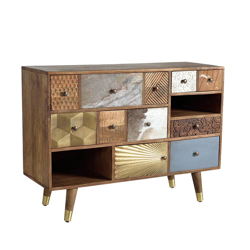 Design Sideboard mit fünf Schubladen - Fina