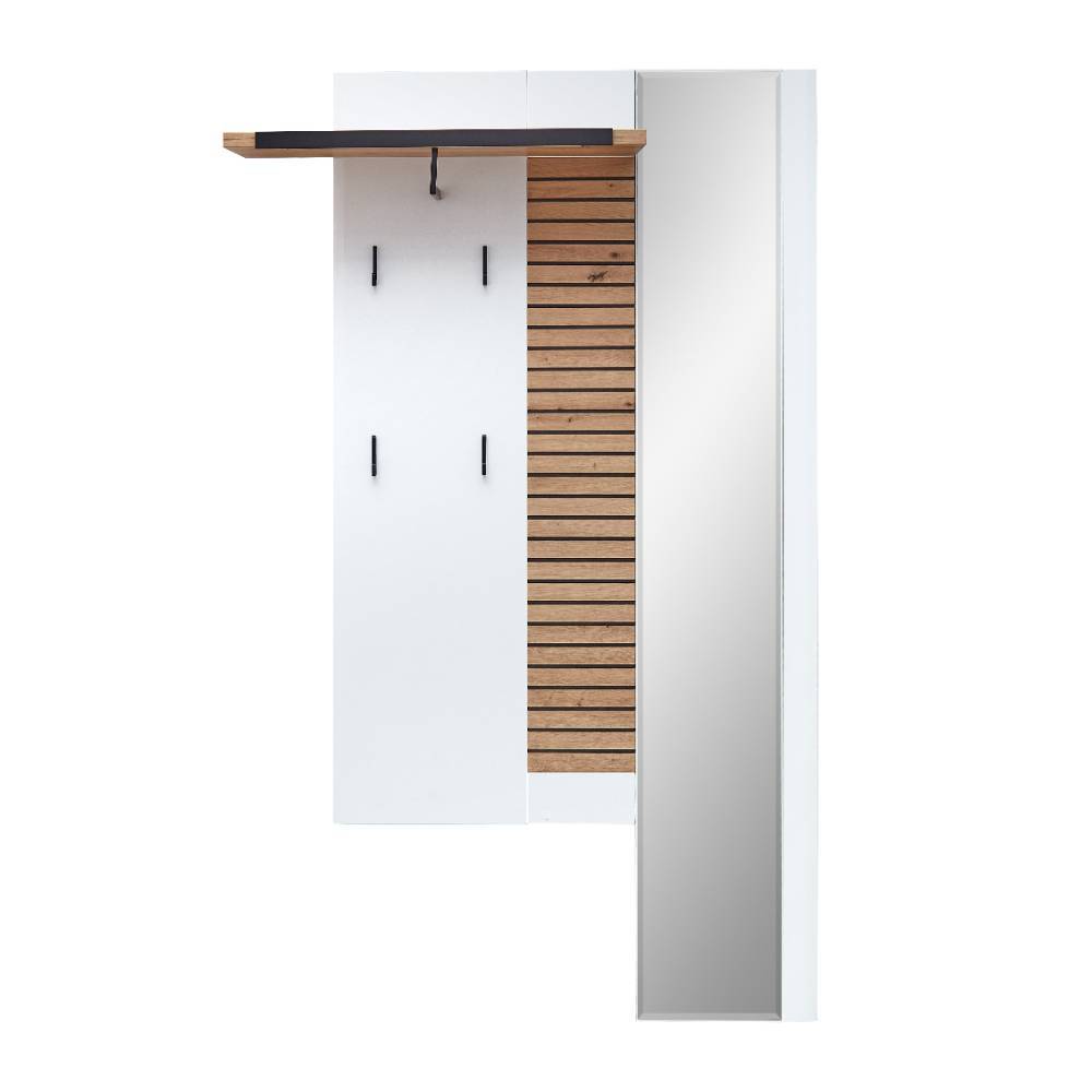 Flureinrichtung Komplettset in Weiß - Niam (dreiteilig)