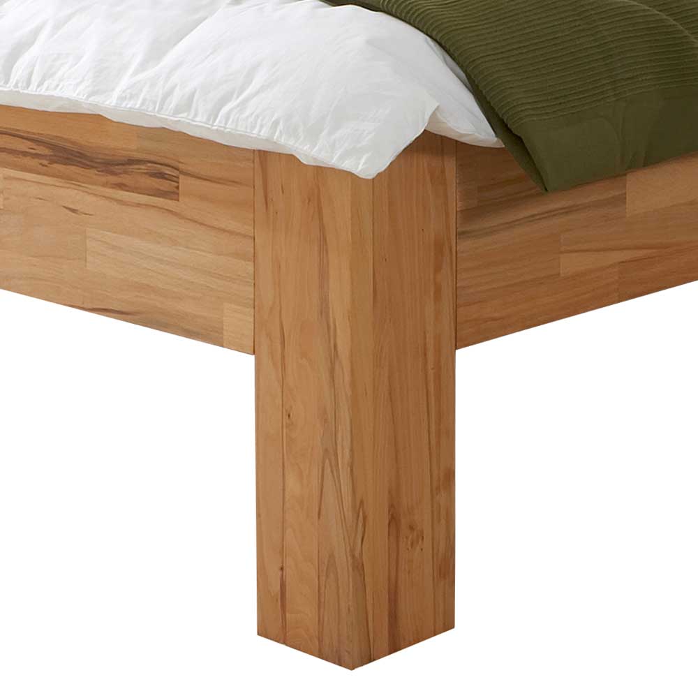 Holz Einzelbett mit Hänge-Nachttisch - Jecana (zweiteilig)