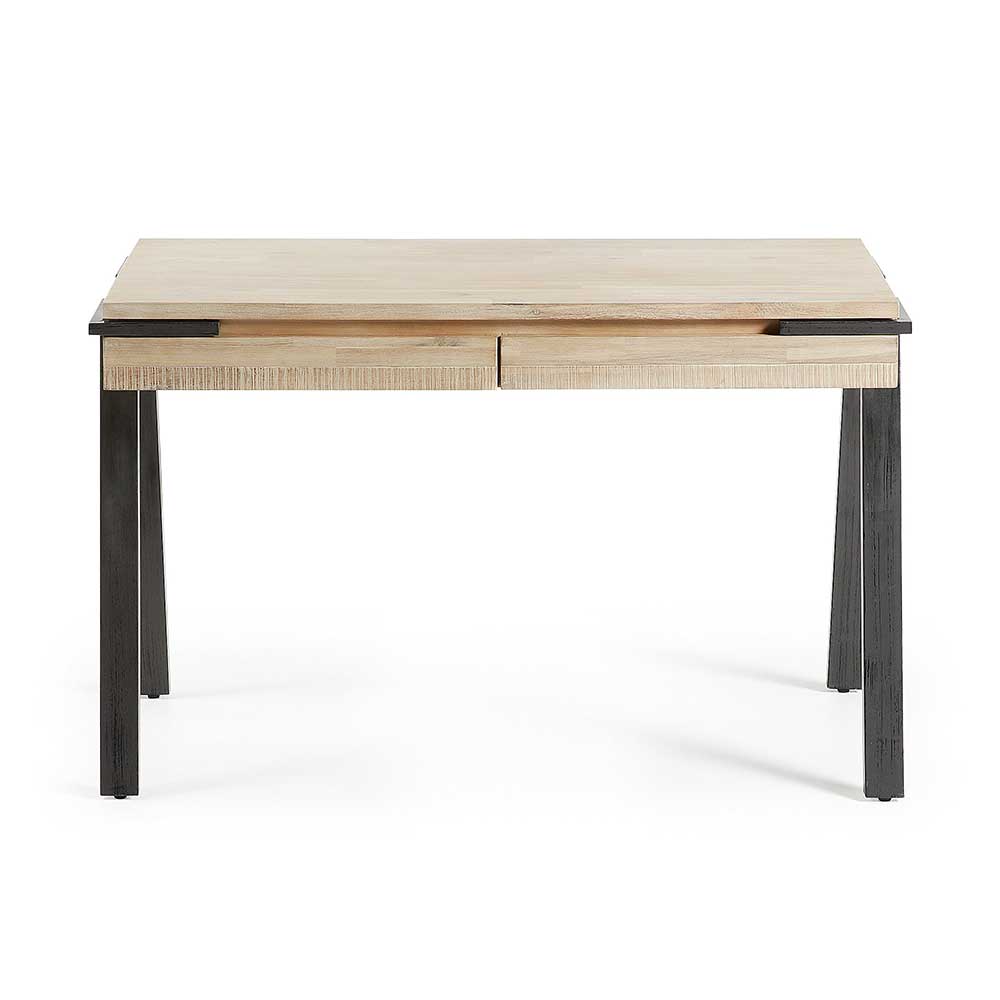 Industrie Design Schreibtisch aus Holz Delamoto & Stahl
