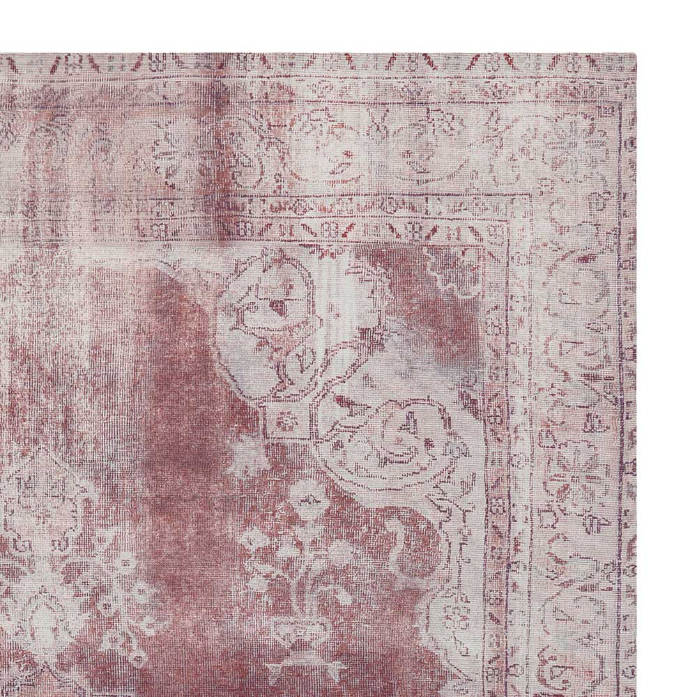 Orient Teppich verwaschen in Rot und Creme - Champione
