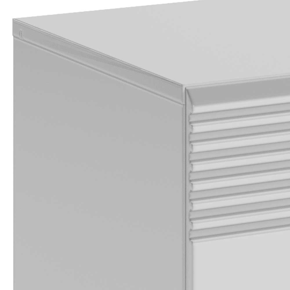 60x40x37 Schuhbank in Weiß Hochglanz - Sumatra