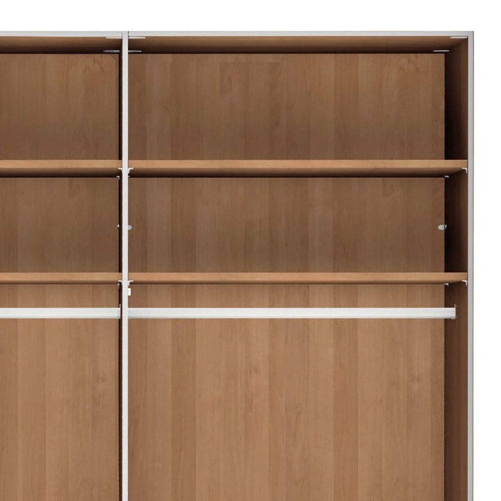 7-türiger Kleiderschrank in Eiche Bianco - Yanicas