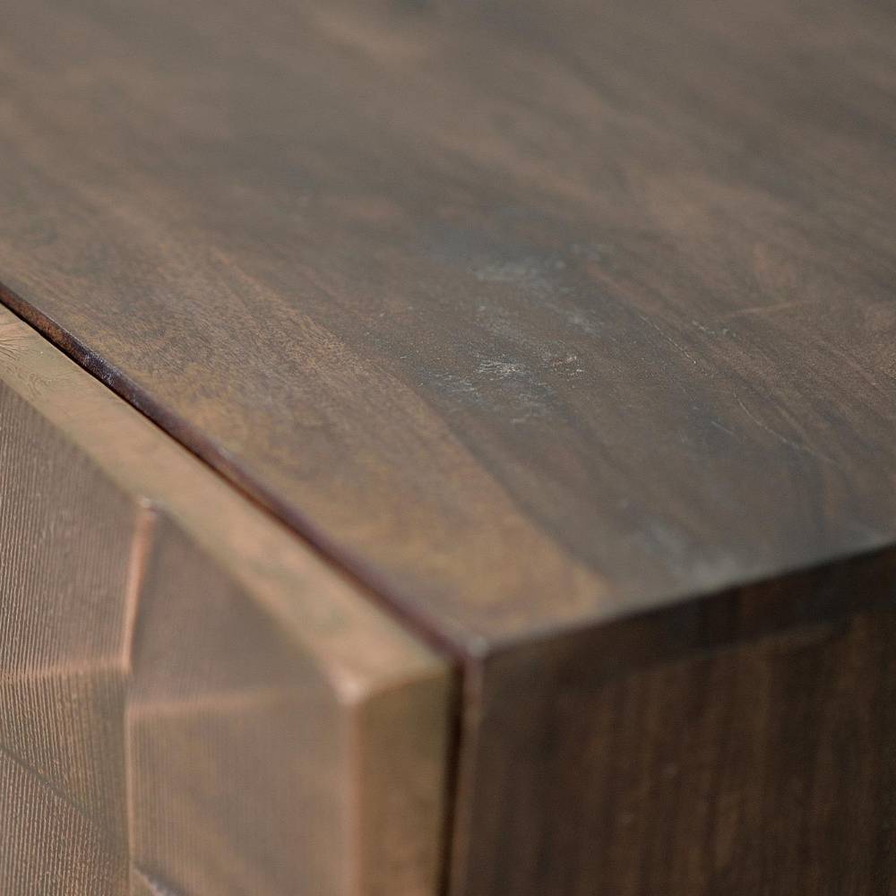 Design-TV-Board mit Metallfront - Arura