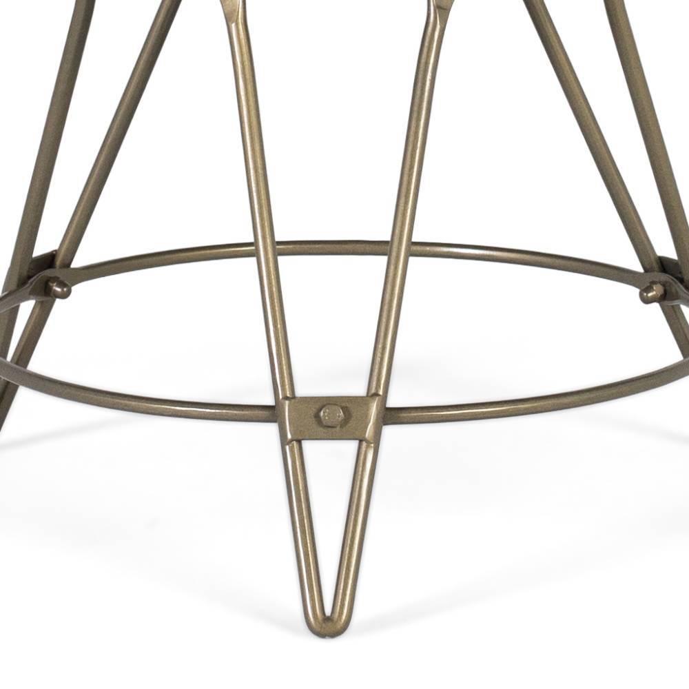 Design Hocker in Bronze Antik - Meravon