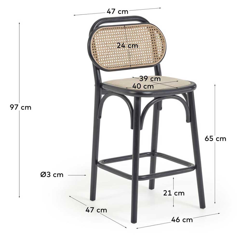 Barstühle im Kaffeehaus Stuhl Design - Straits (2er Set)