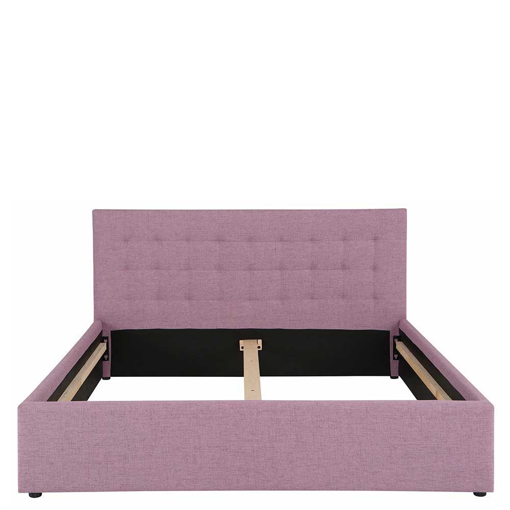 Polsterbett in Rosa meliert - Takenga