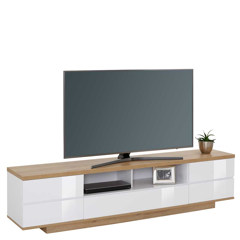 200 cm Langes TV Board im Skandi Design - Tea