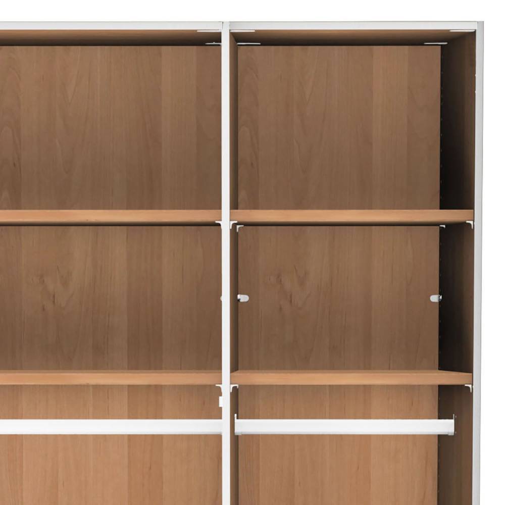 3-türiger Kleiderschrank in Erle teilmassiv - Angelina