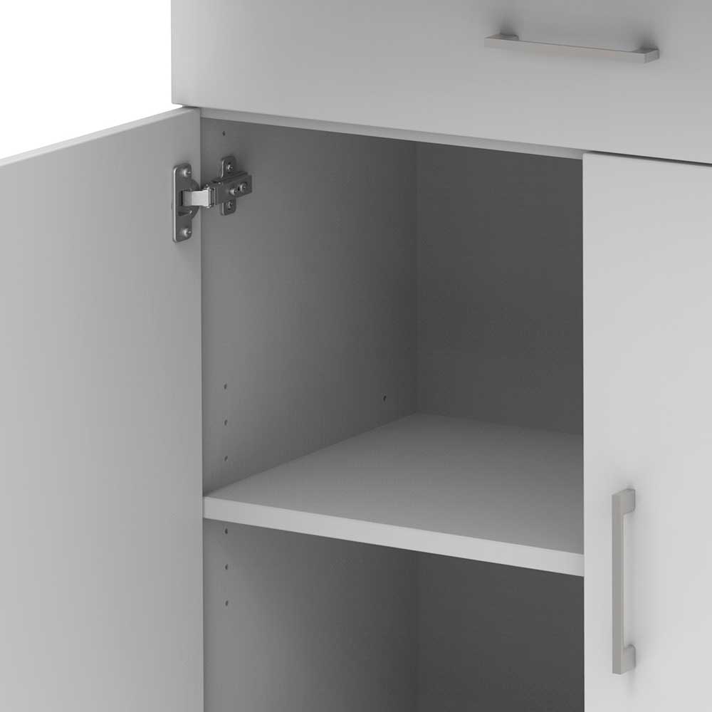 Weißer Aktenschrank mit Türen & Schubladen - Ricron