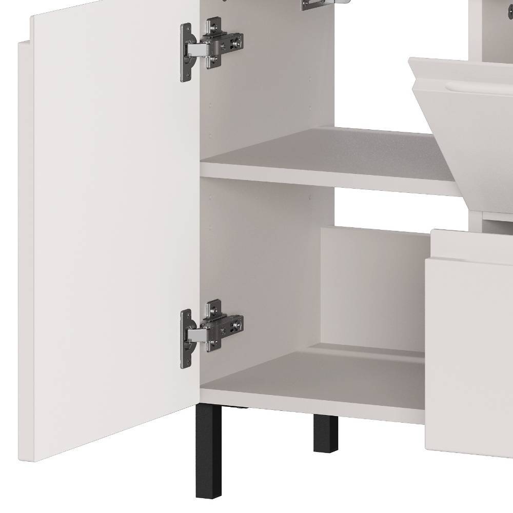 80 cm Waschbeckenschrank in Hellgrau - Dadra