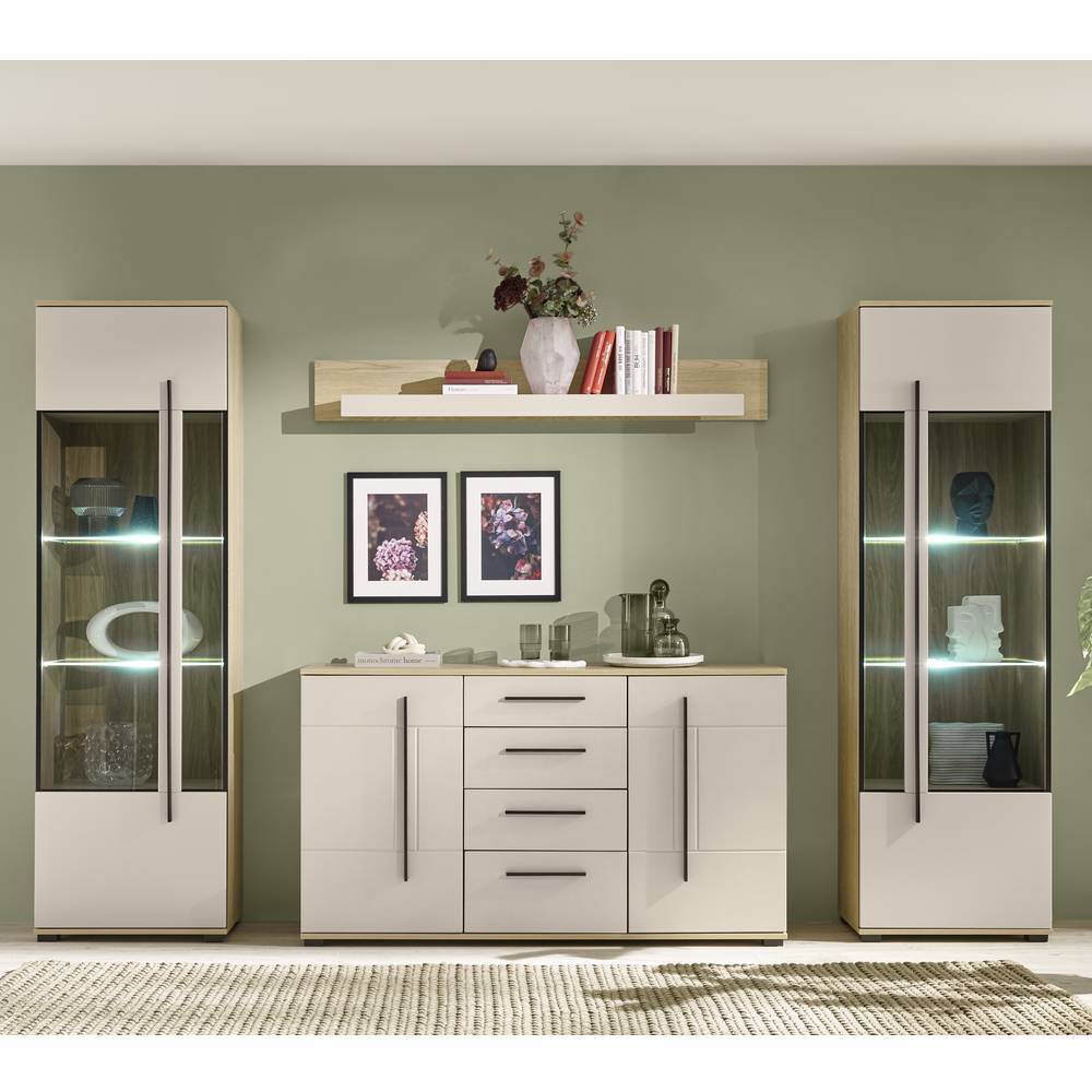 Wohnzimmermöbel Kombination modern - Raisa (vierteilig)