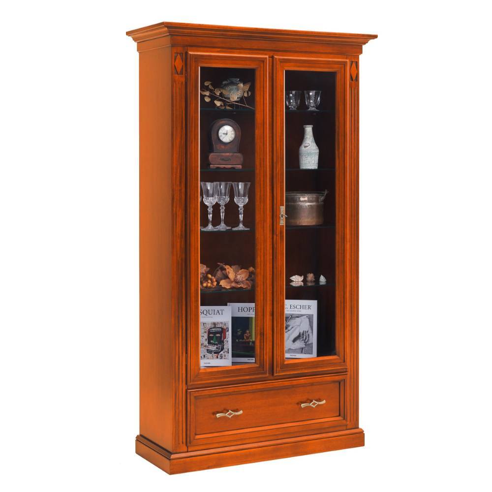 Vitrinenschrank in Kirschbaumfarben - Manukau