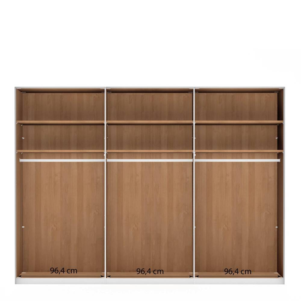 236 cm hoher Kleiderschrank 6-türig - Angelina
