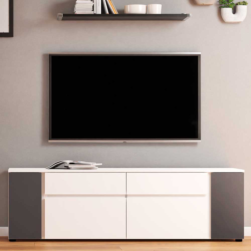 TV Lowboard mit Licht in modernem Design - Boscina