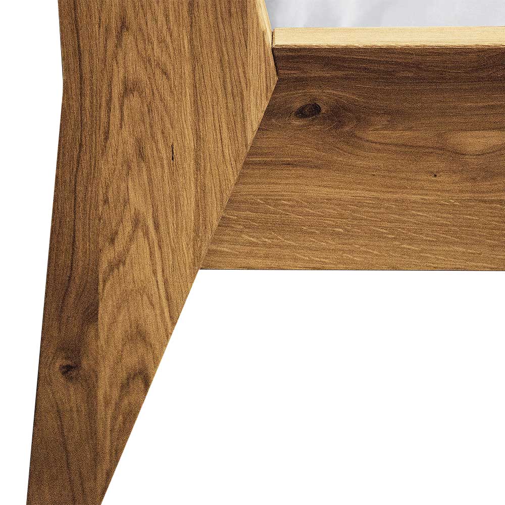 Designbett aus Holz Wildeiche - Hardus