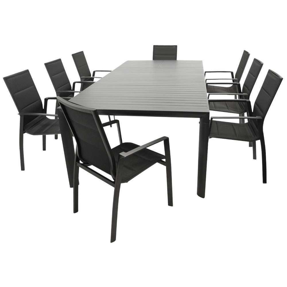 Gartentisch-Sitzgruppe modern - Estren (neunteilig)