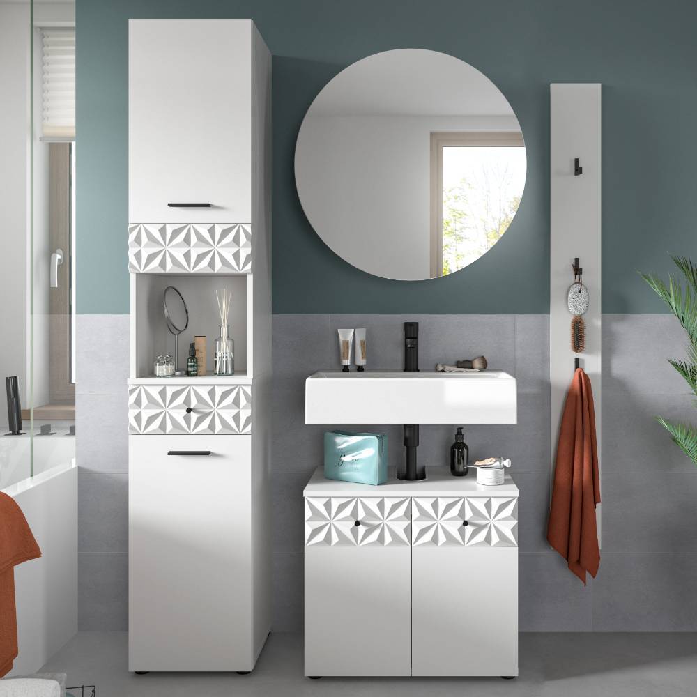 Design-Badmöbel Kombi modern - Ustabo (vierteilig)