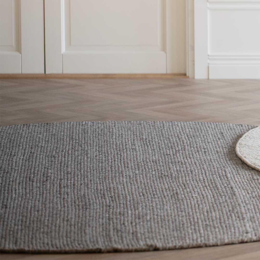 Runder Teppich aus Wolle handgefertigt - Earl