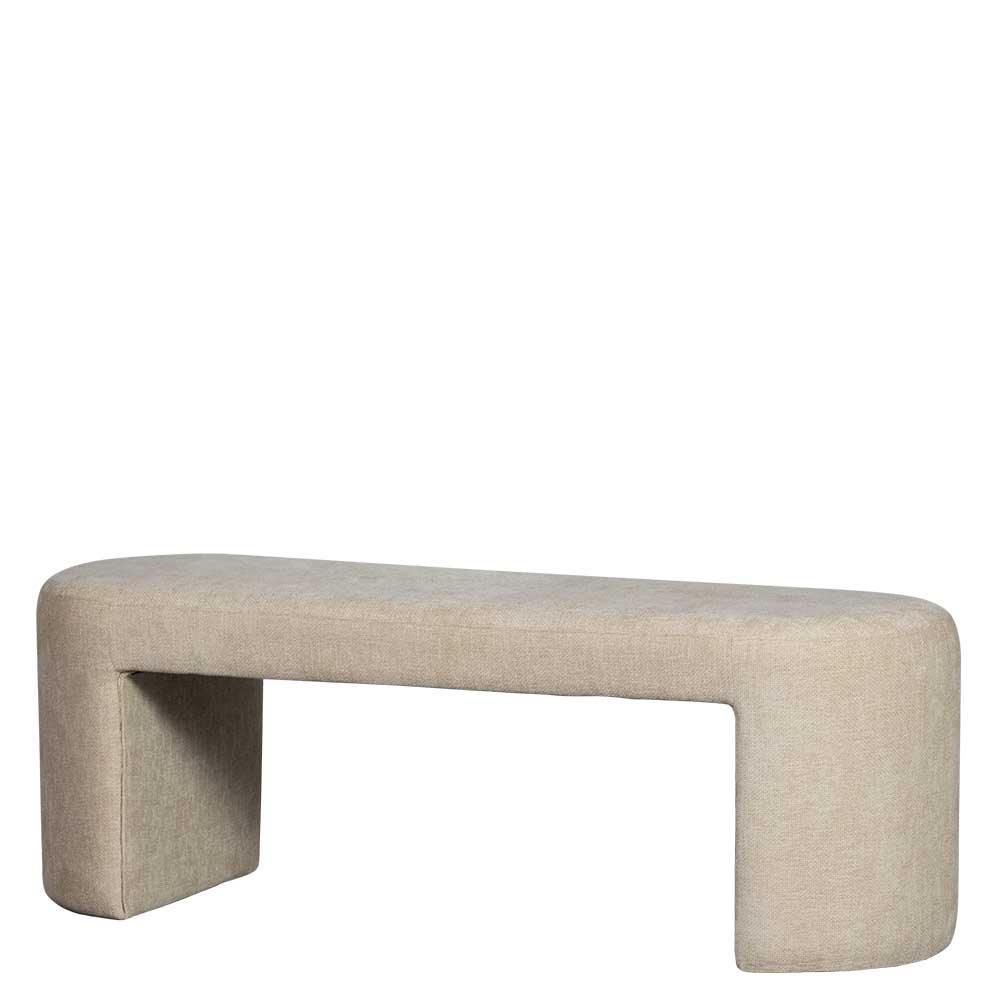 Design Polsterbank in Beige Chenille - Settings