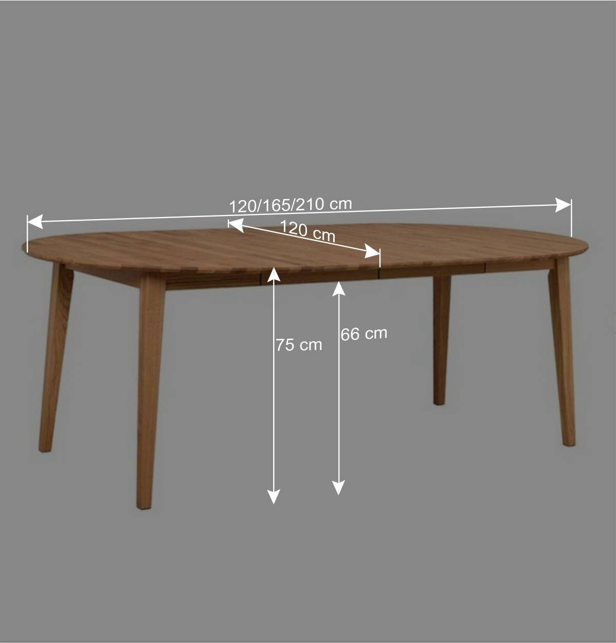 Skandi Esstisch aus Eiche Massivholz - Number