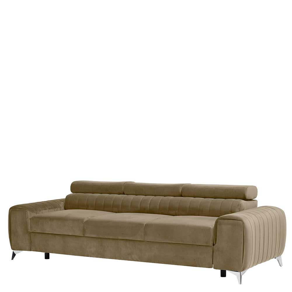Federkern Funktionssofa in Beige - Yanitas