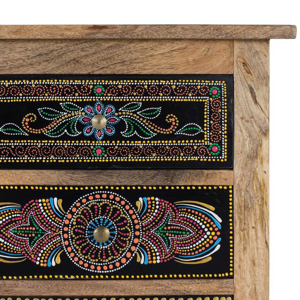 Boho Kombi-Kommode - aufwändig bemalt - Badry