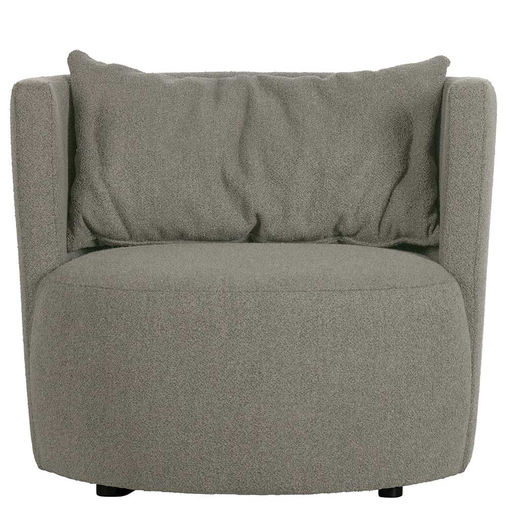 Wohnzimmer Sessel in hellem Grau Buklee - Highlamp