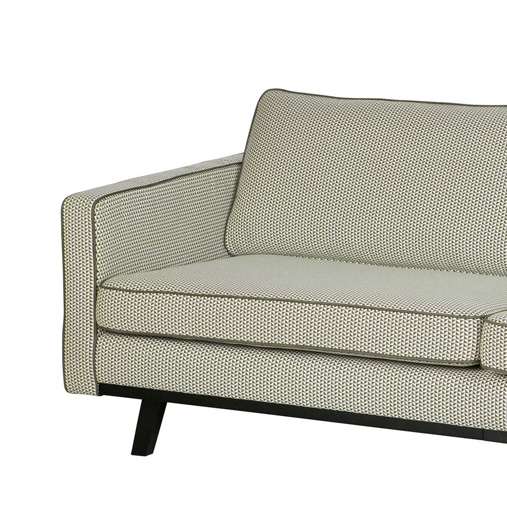 Retro Couch Pluggia in Grün gemustert