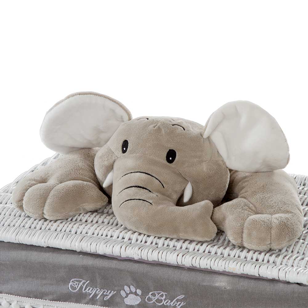 Kinderzimmer Korb Set mit Elefantenköpfen Plüsch - Isipia (fünfteilig)