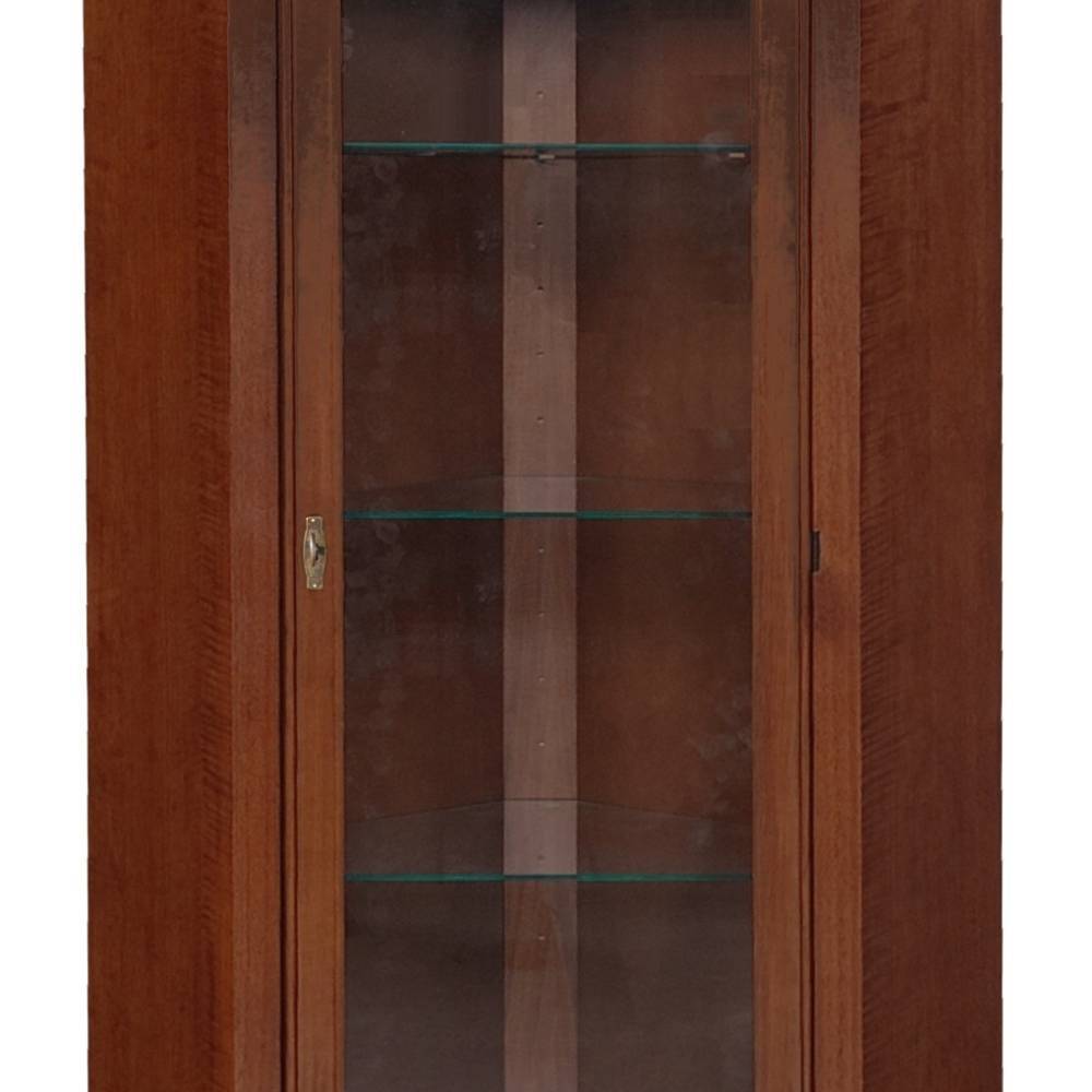 Eckvitrine in Walnussfarben Antik - Istefanio