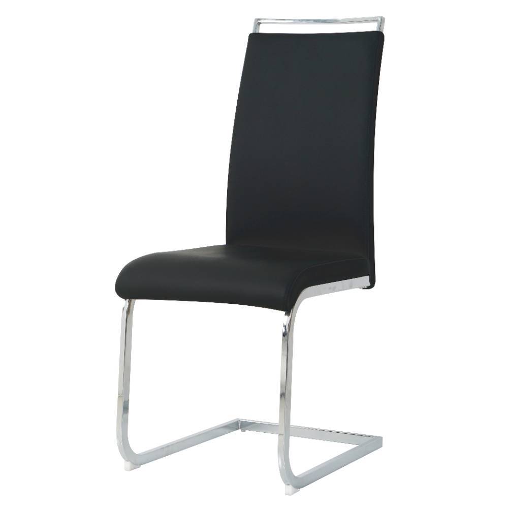 Freischwingerstuhl in Schwarz - Zistrya (2er Set)