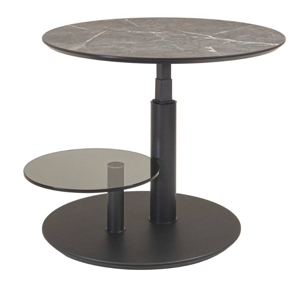 Design-Couchtisch - höhenverstellbar mit Lift-Mechanik - Viradio