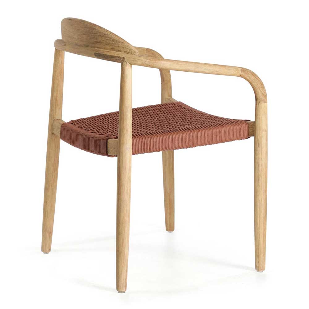 Design Armlehnenstühle mit Geflechtsitz - Renero (4er Set)