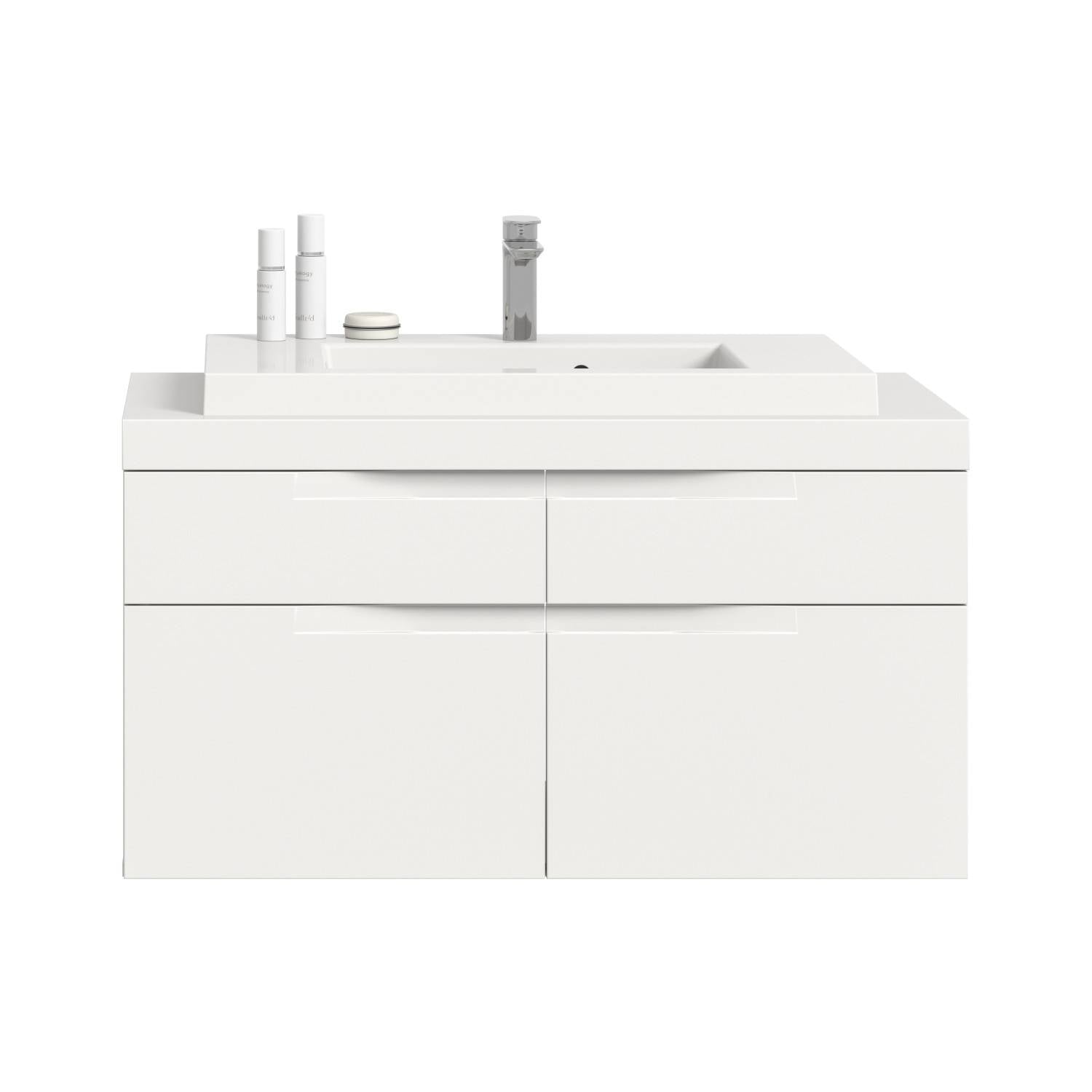 Weißer Waschschrank hängend - Bruna