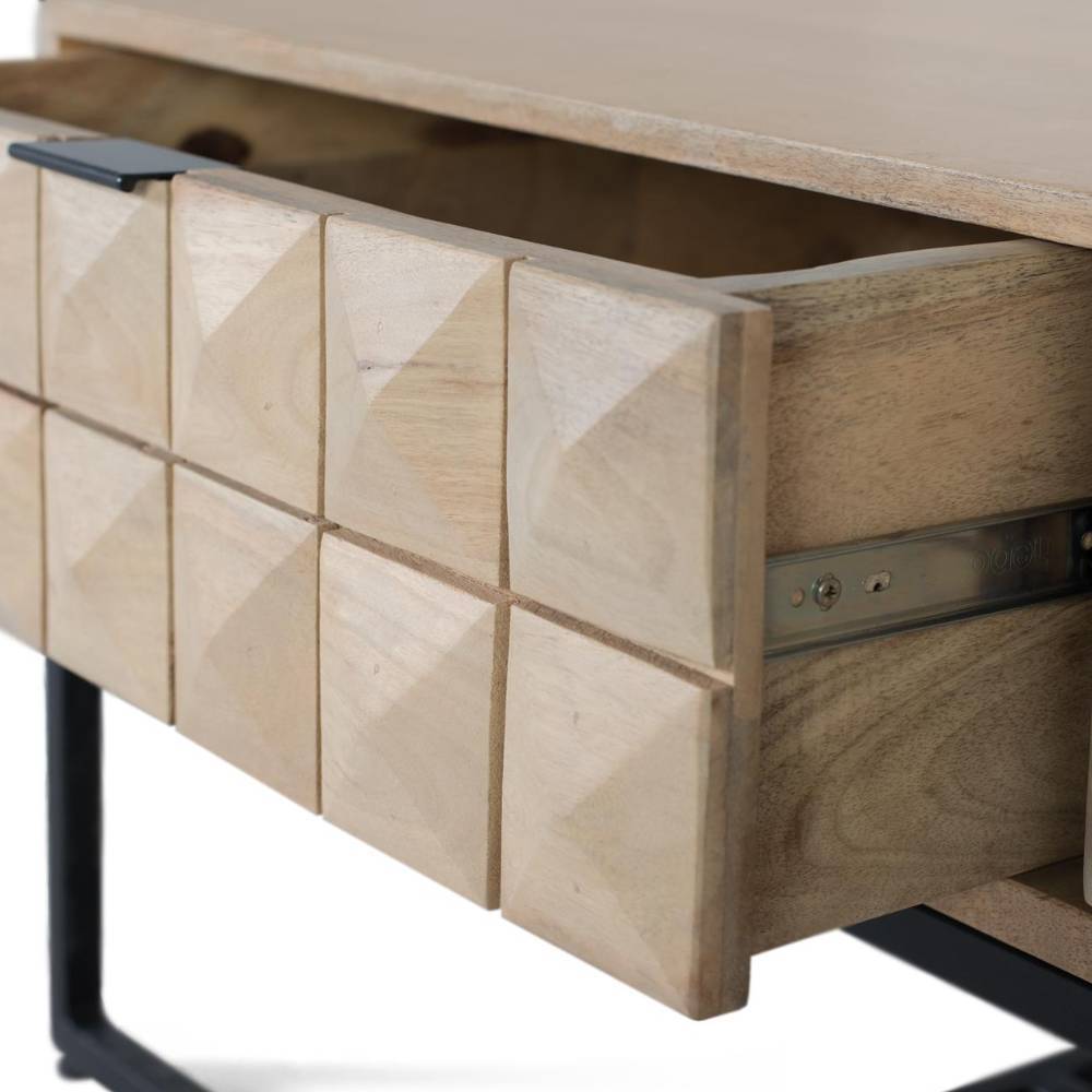 Design-Wohnzimmertisch aus Mangobaum Massivholz - Entury