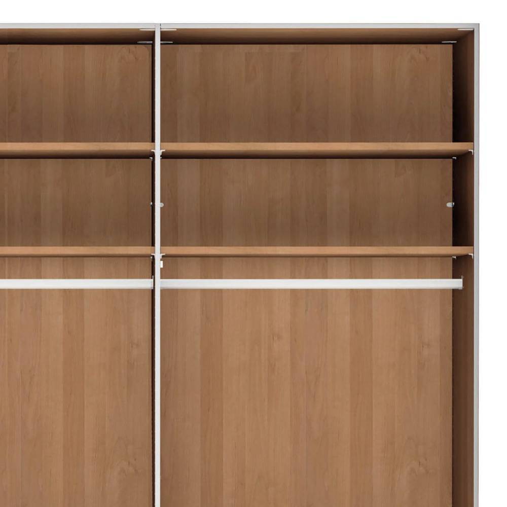 Teilmassiver Kleiderschrank - 236 cm hoch - Dilacco