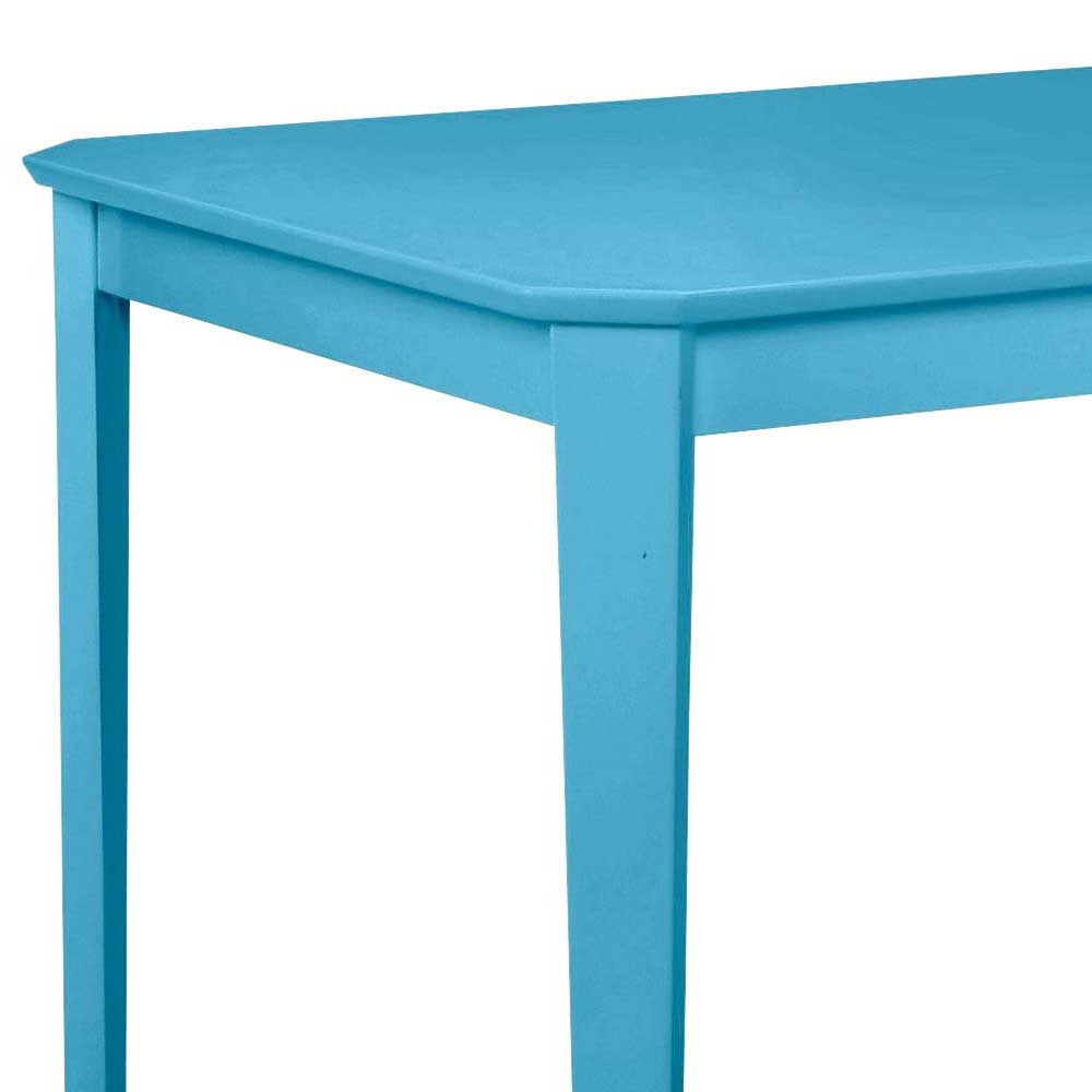 110x75 cm Esstisch in Blau lackiert - Teneriffa