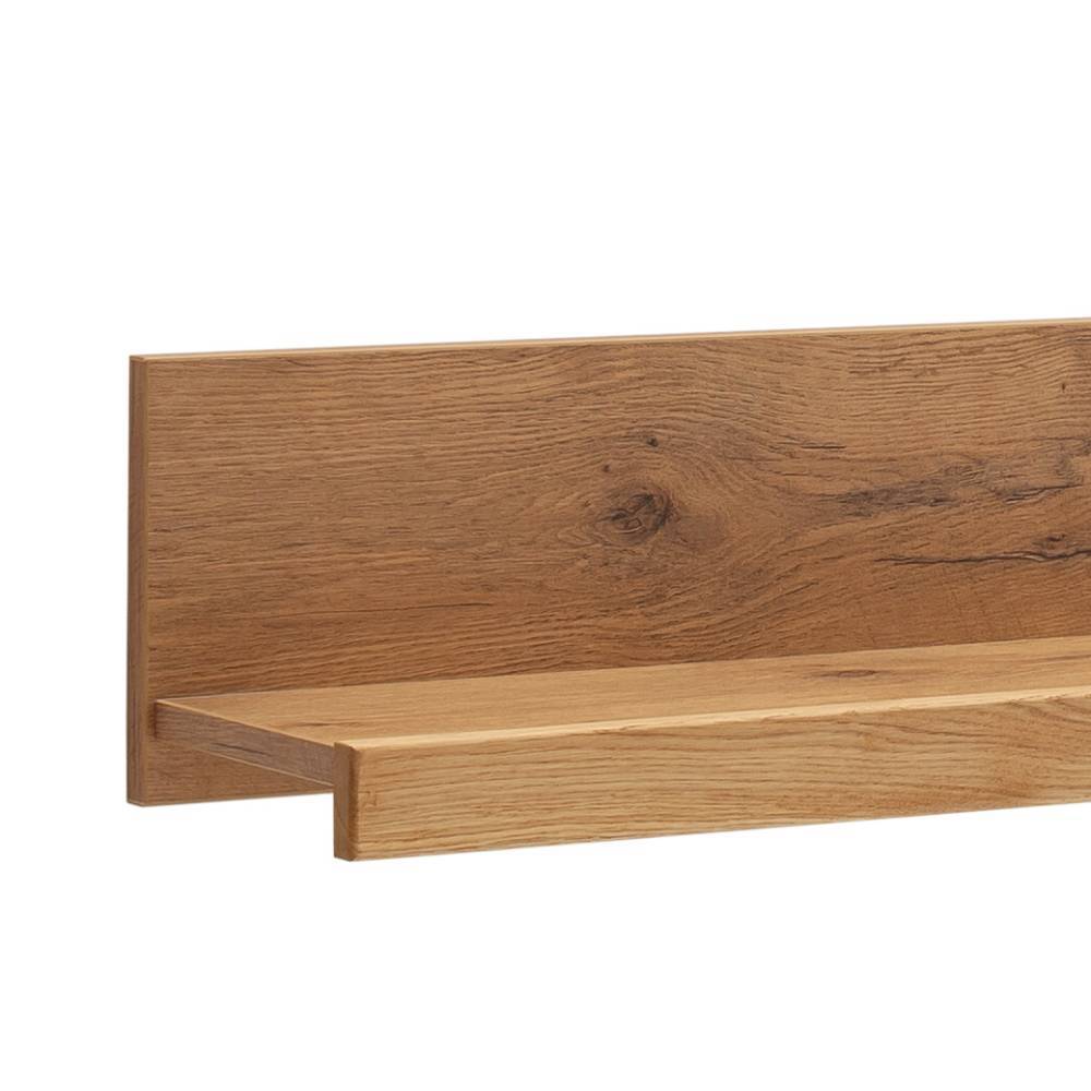 Teilmassives Wandboard Wildeiche Seitenprofil mit charakteristischer Holzmaserung – Scarlett