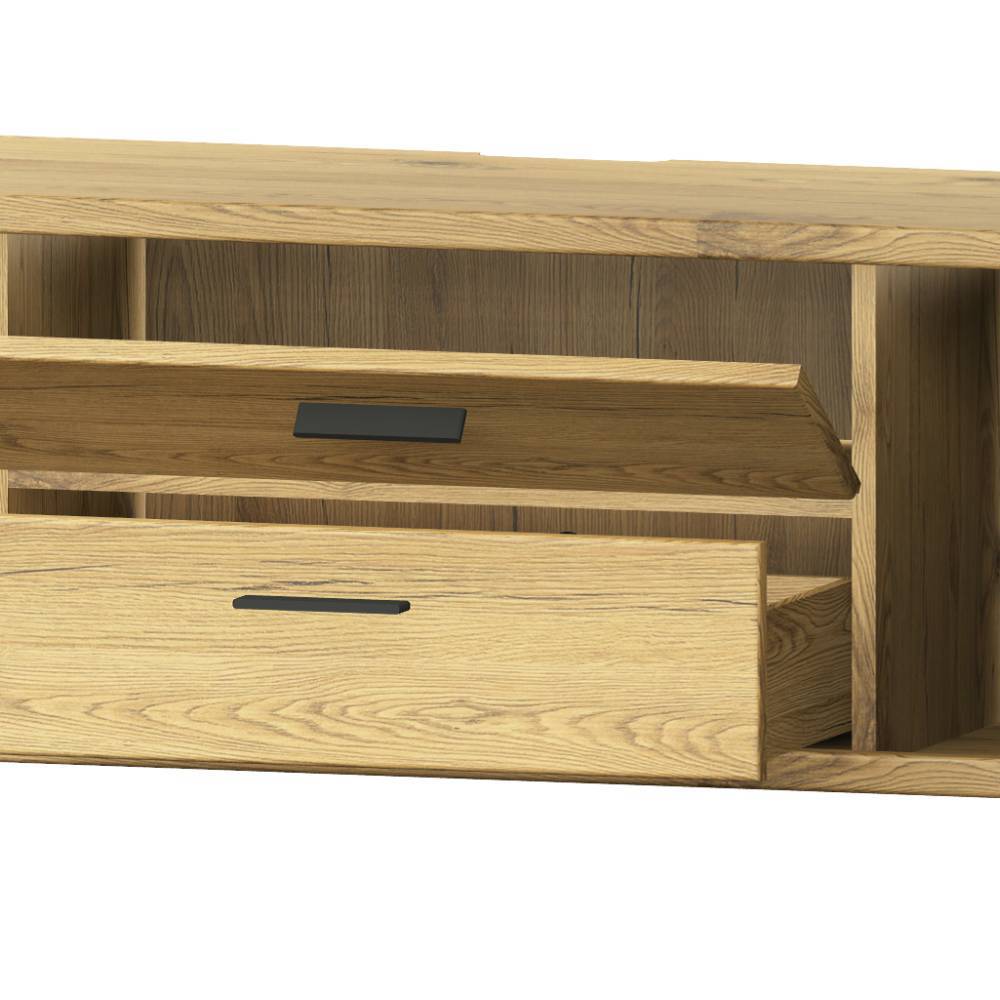 TV-Hängeschrank aus Wildeiche Massivholz - Friburgo