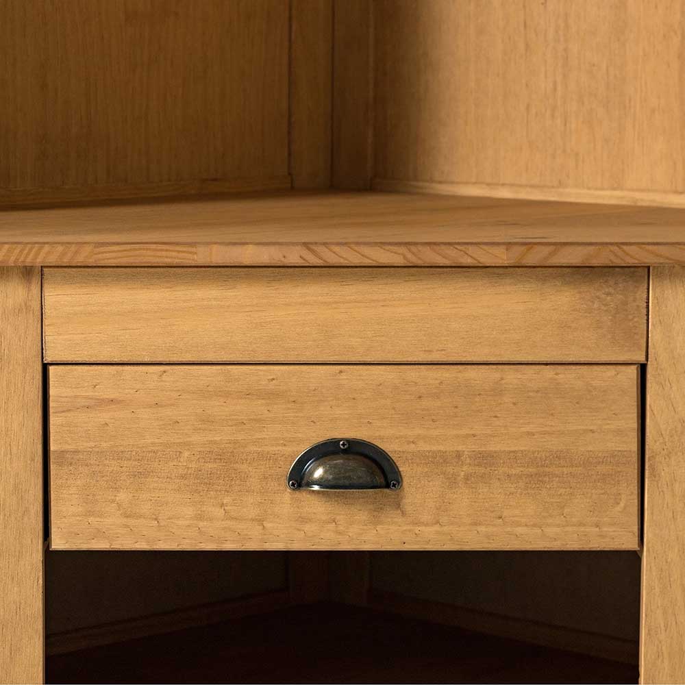 Eckgarderobe in Kiefer Natur - Kumico