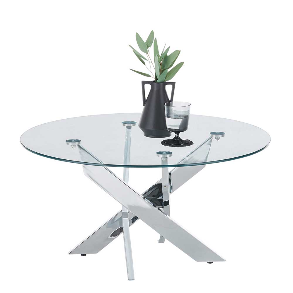 Wohnzimmer Glastisch mit Mikado Gestell - Numrek