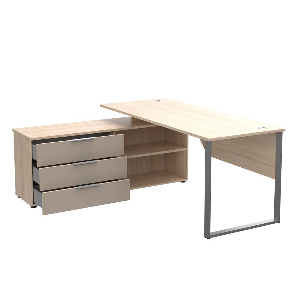 Schreibtisch mit Anbauschrank modern - Jantala