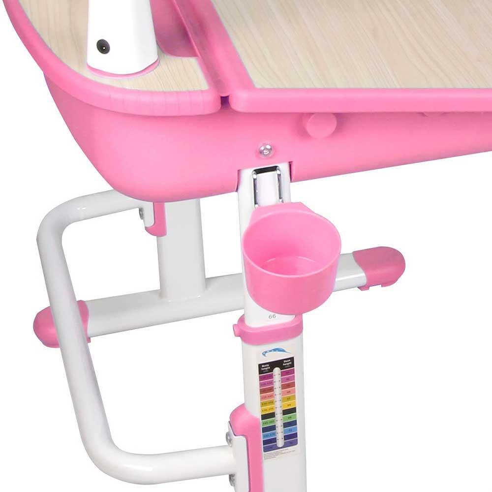 Mädchen Schreibtisch mit Stuhl Masculino in Rosa Weiß (zweiteilig)