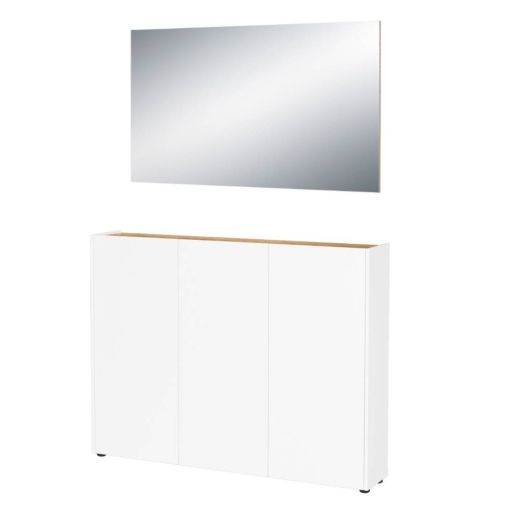 Flur Schuhschrank und Spiegel Set - Sona (zweiteilig)