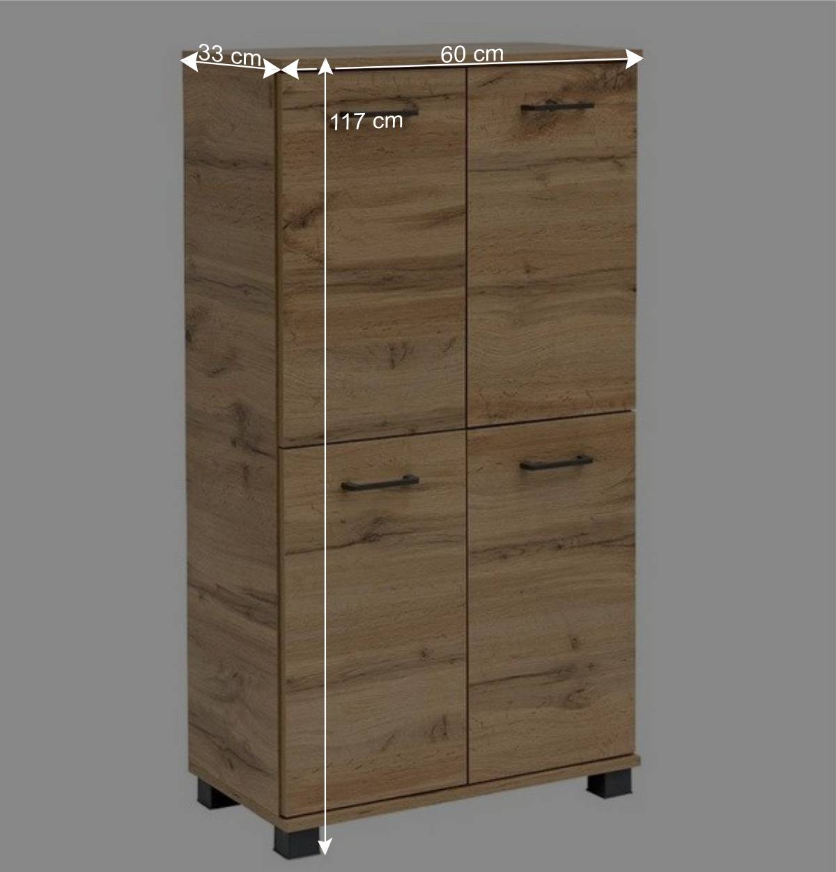Badezimmer Highboard in Wildeiche Touchwood NB - Jessmi