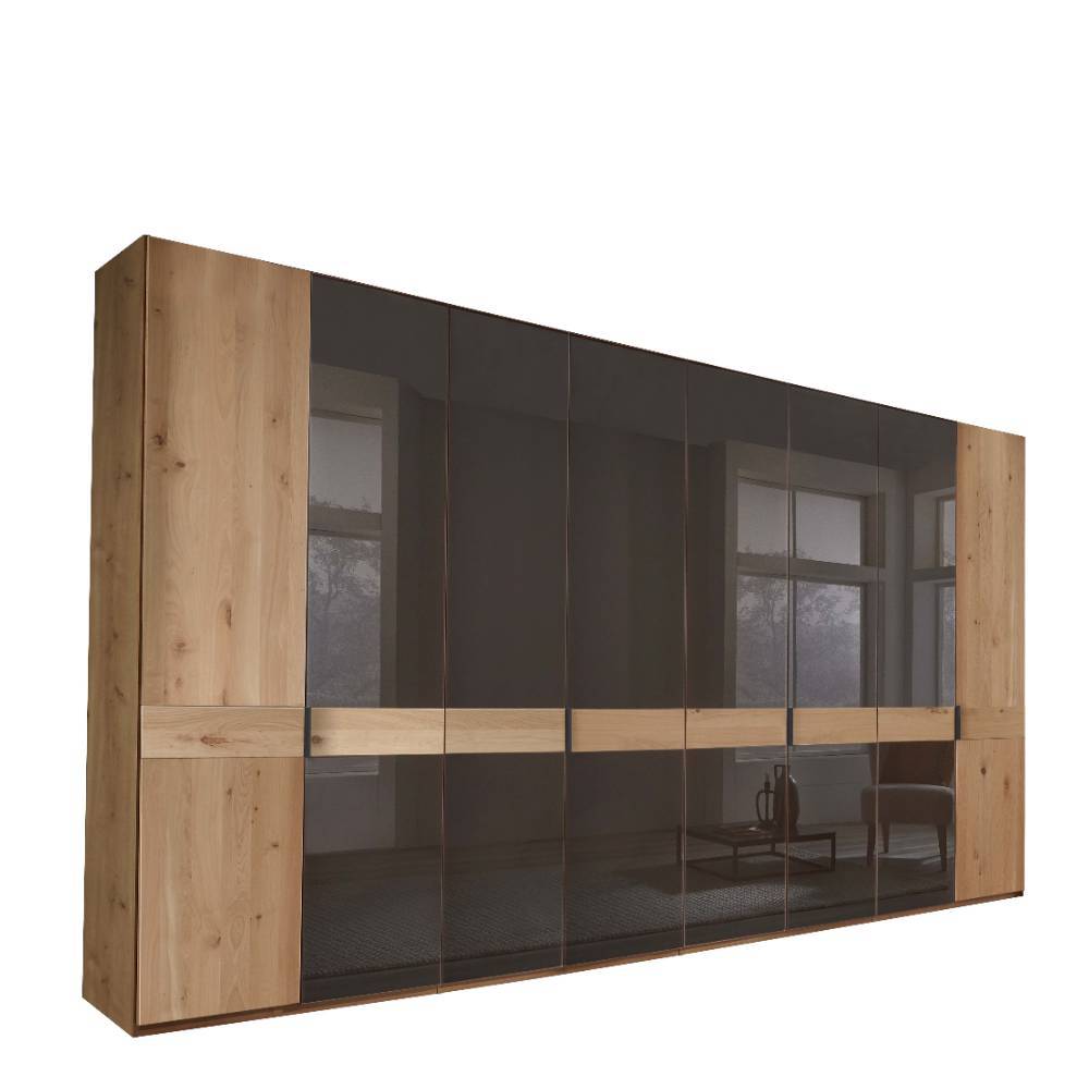 8-türiger Kleiderschrank teilmassiv - Vutonia
