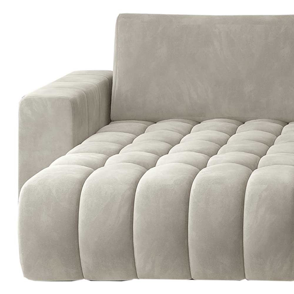 U-Design Wohnlandschaft in Beige - Bettfunktion - Luzian