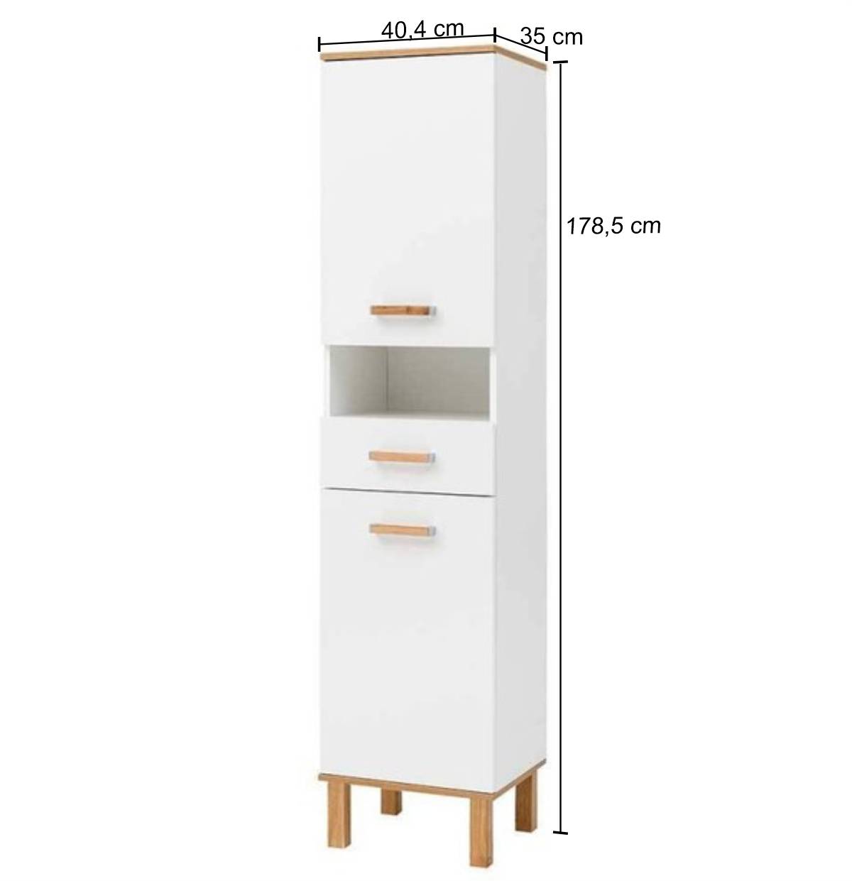 Badmöbel Komplettset in Weiß - Utiona (sechsteilig)